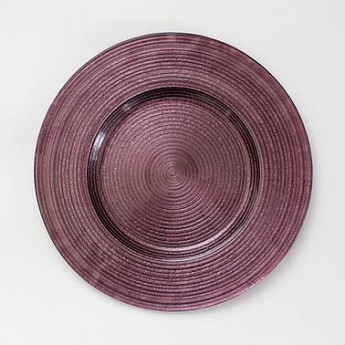 MERLETTO PURPLE GLASS CHARGER