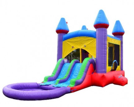 4 in 1 Toddler Dual Lane Water Slide 7 and Under