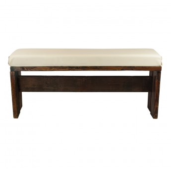 Norden 4' Bench with White Pad
