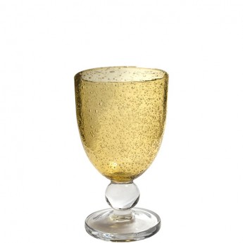 Bubble Water Goblets - Amber