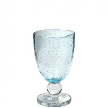Bubble Water Goblets - Aqua