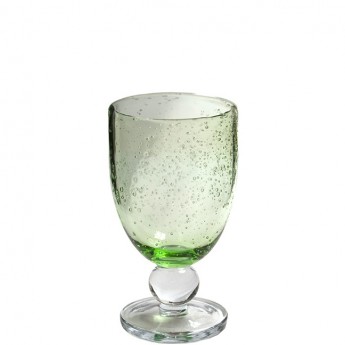 Bubble Water Goblets - Green