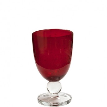 Bubble Water Goblets - Red