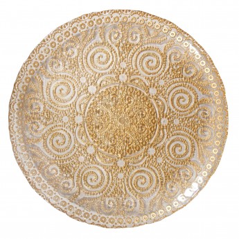 Elsa Gold Glass Charger