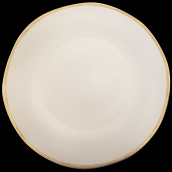 Lucca Ivory with Gold Band - Chop Plate