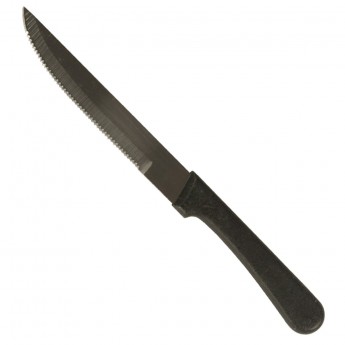 Steak Knife with Black Handle