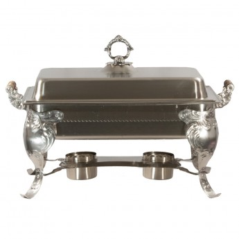 8 quart Fancy Stainless Chafer (Includes Sterno)