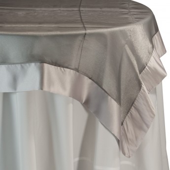 Organza Banded - Pewter Overlay