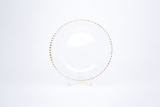 Glass Ball Gold, Charger Plate