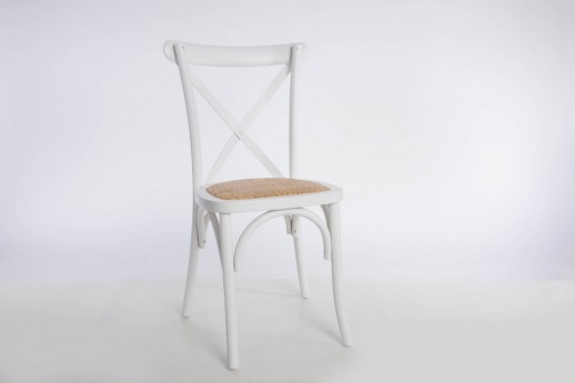 Crossback Chair, White