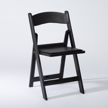 Folding Chair, Resin Black