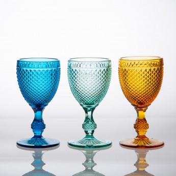 Iris Colored Water Goblet