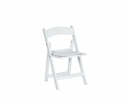 Kids Folding Chair, Resin White