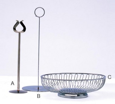 Table Number Stand & Bread Basket