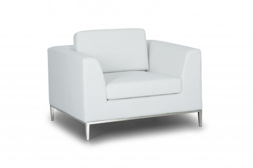 Italia Lounge Chair, White