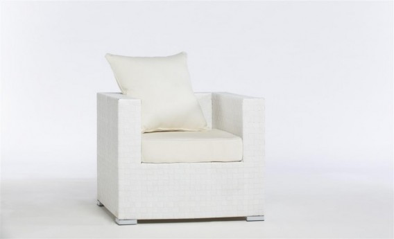 Vallarta Lounge Chair, White