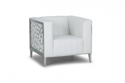 Luxe Lounge Chair, White