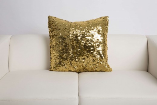 Paris Sequins Gold Pillow