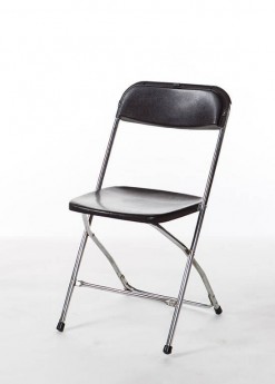 Black & Chrome Samsonite Chair