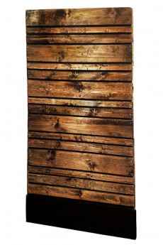 Slatted Wood Privacy Panel