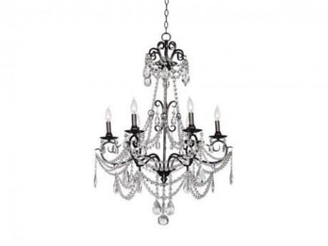Black and Crystal Chandelier