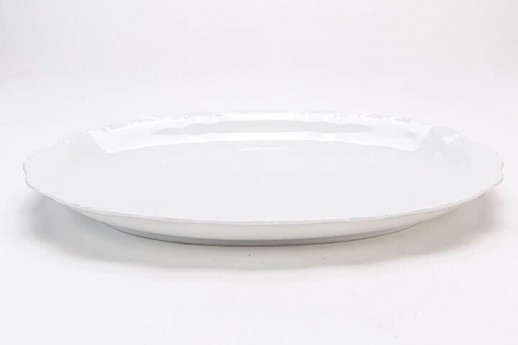 Ceramic White Oval Dish