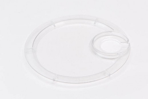 Clear Plastic Snack Plate