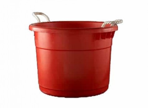 Plastic Tub with Rope Handles