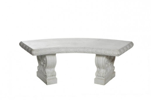 White Arched Bench