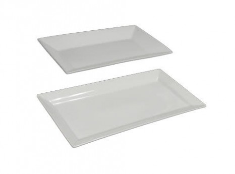 Ceramic White Rectangle Trays 2