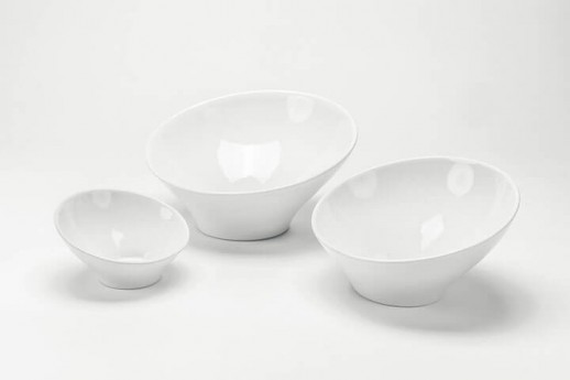 Slanted Ceramic Bowls