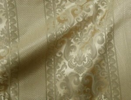 Damask Antique Gold with Stripe