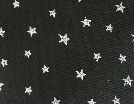Stars Silver on Black