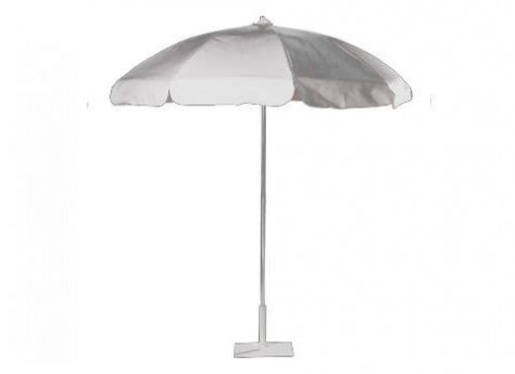 7' White Vinyl Umbrella