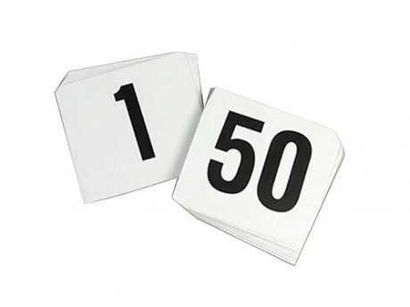 Table Numbers 1-50