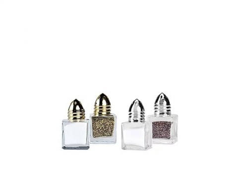 Gold & Silver Top Square Shakers