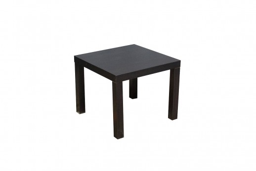 Sleek Black/Brown End Table