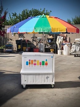 Ice Cream Cart w/Umbrella