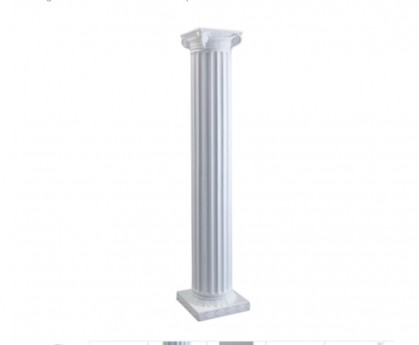 6' White Column