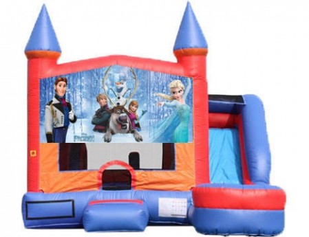 6-in-1 Castle Combo with Slide - Frozen Snow Day (Dry)