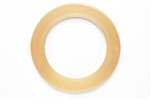 ROUND GOLD MATTE CHARGER