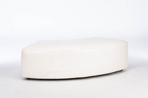 WHITE CURVE BENCH