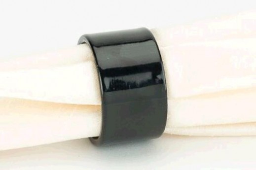 Black Round Acrylic Napkin Ring