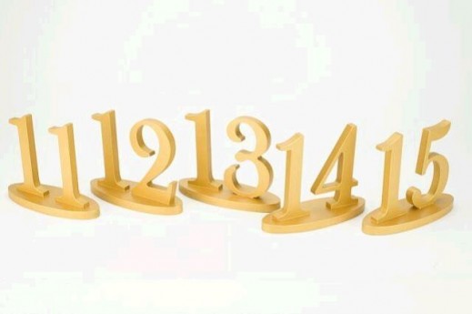 GOLD TABLE NUMBERS (11-15)