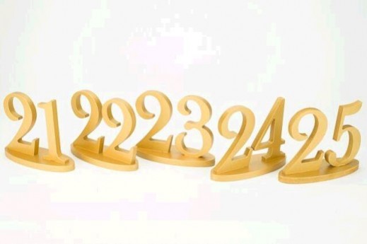 GOLD TABLE NUMBERS (21-25)