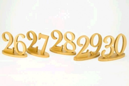 GOLD TABLE NUMBERS (26-30)