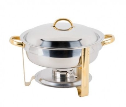 CHOICE, 4 QT ROUND STAINLESS CHAFER
