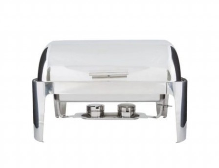 CHOICE, 8 QT ROLL TOP STAINLESS CHAFER
