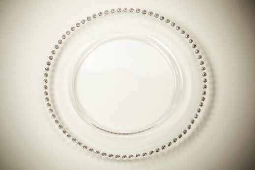 JESTER, SILVER BEADS CHARGER PLATE