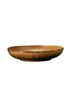 LEATHER SMALL SERVING BOWL